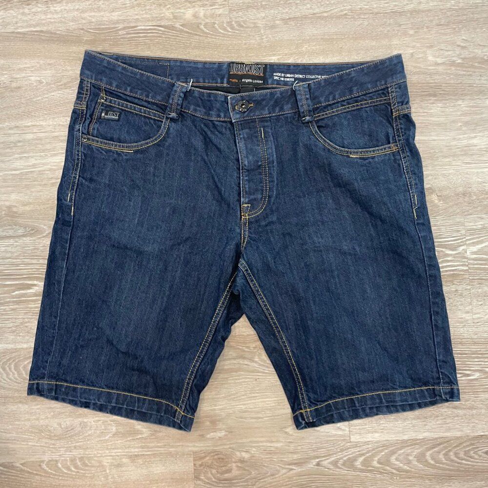 URBANDIST Navy Denim Slim fit Shorts US XXL, US 40